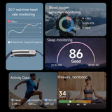 Smart Health Band – Screen-Free Fitness & Heart Rate Tracker
