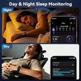 Smart Bracelet for Men Women, Health Activity Fitness Trackers, 24H Sleep Tracker, 24/7 Continuous Heart Rate/Blood Pressure/HRV/Stress Monitor, 170+ Sports Modes Smart Wristband