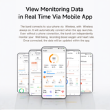 Smart Health Band – Screen-Free Fitness & Heart Rate Tracker